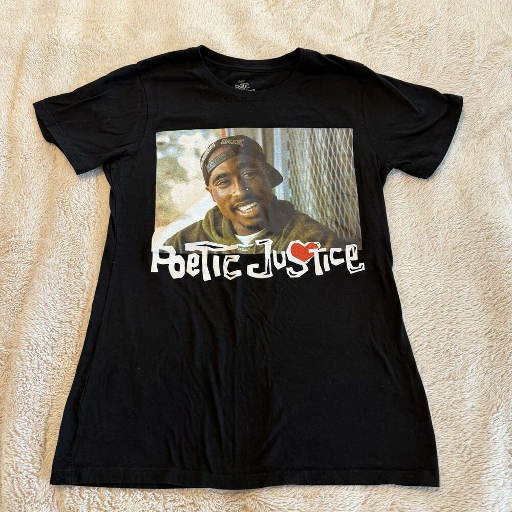 Poetic Justice Tupac Short Sleeve T Shirt Women’s Small Youth XL